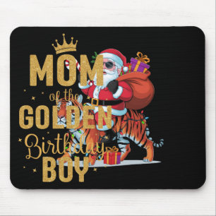 Tiger Lover Xmas Lighting Santa Riding Tiger Chris Mouse Mat