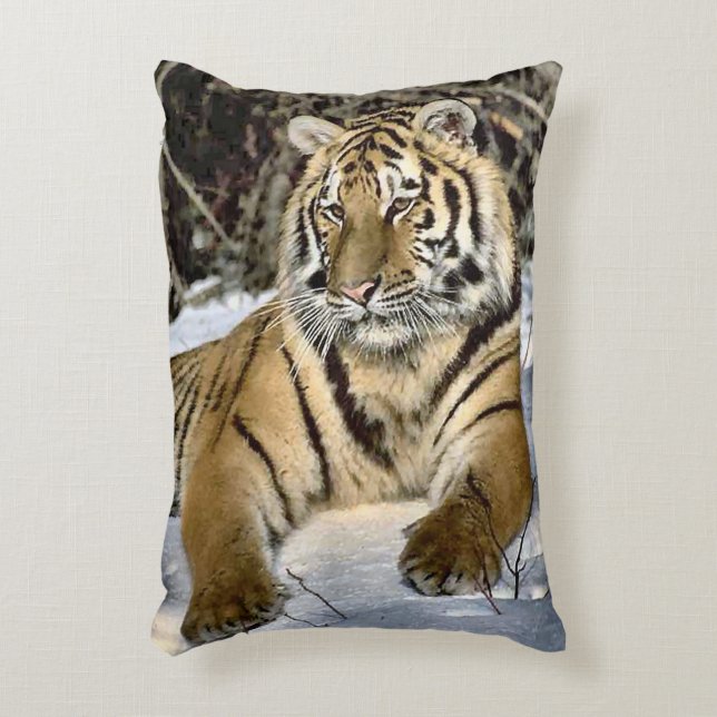 Tiger Lovers Decorative Cushion (Front(Vertical))