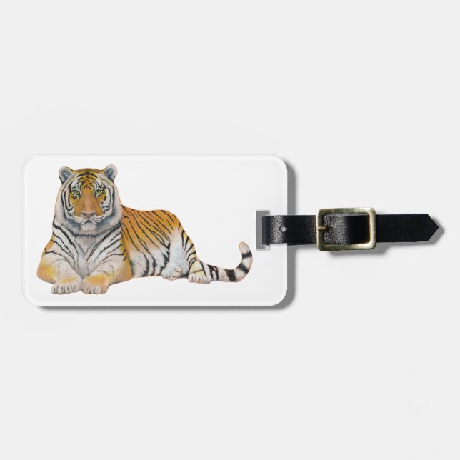 Tiger Luggage Tag (Front Horizontal)