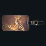 Tiger Luggage Tag<br><div class="desc">Edited photography of a beautiful lying siberian tiger.</div>