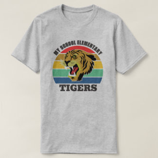 Tiger Mascot School Customisable Template T-Shirt