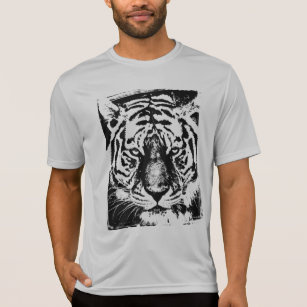 Tiger Mens Activewear Sport-Tek Competitor Silver T-Shirt