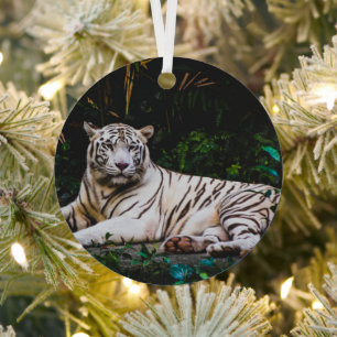 Tiger Metal Tree Decoration