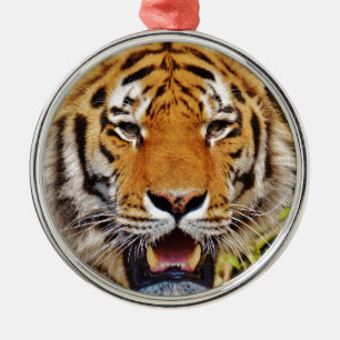 Tiger Metal Tree Decoration