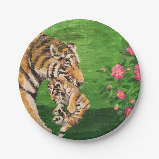 Tiger mom paper plate (Front)