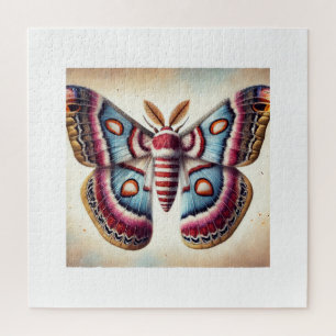 Tiger Moth 140724IREF106 - Watercolor Jigsaw Puzzle