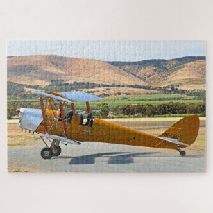 Tiger Moth biplane before take off Jigsaw Puzzle
