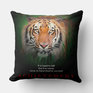 Tiger Motivational Achievement Cushion
