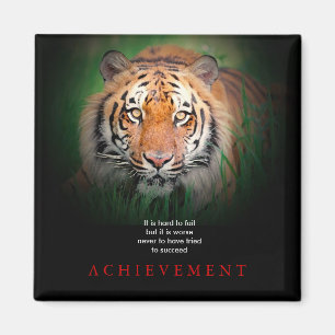 Tiger Motivational Achievement Magnet