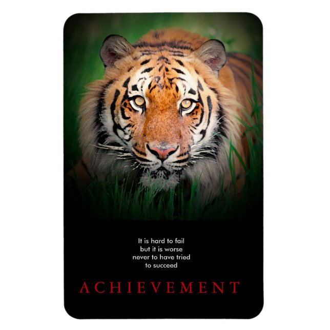 Tiger Motivational Achievement Magnet (Vertical)