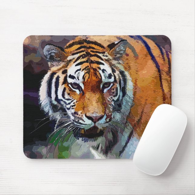 Tiger  mouse mat (With Mouse)