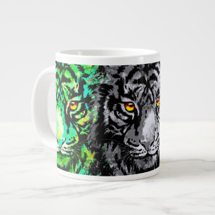Tiger Mug   Colourful Tiger Heads Speciality Mug