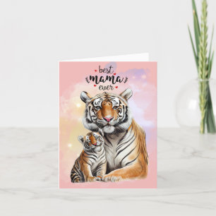 Tiger Mum and Baby Mother's Day Card