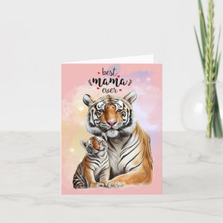 Tiger Mum and Baby Mother's Day Card