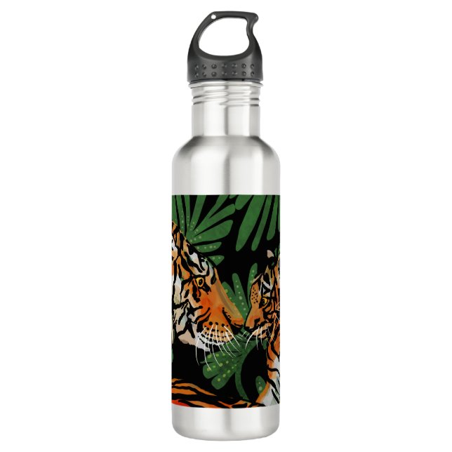 tiger mum and cub 710 ml water bottle (Front)