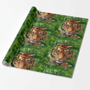 Tiger - Nature Jungle Tiger Wrapping Paper