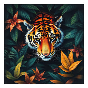 “Tiger of Mine” – Colourful Tiger Portrait Photo Print