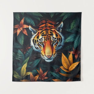 “Tiger of Mine” – Colourful Tiger Portrait Tapestry
