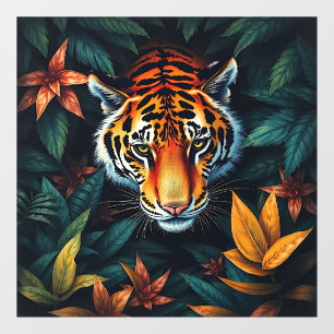“Tiger of Mine” – Colourful Tiger Portrait Window Cling