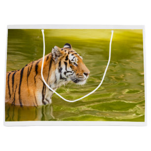 tiger on Custom Gift Bag - Large, Glossy