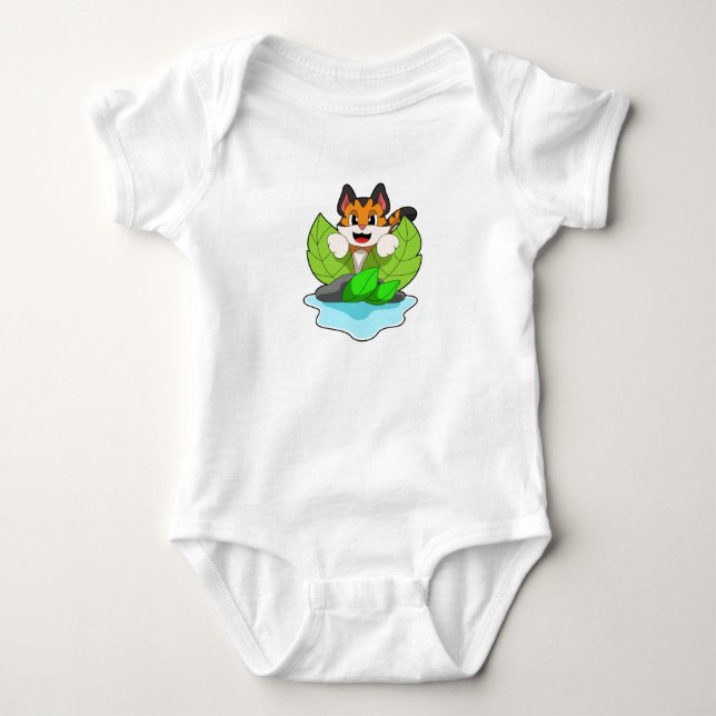 Tiger on the Hunt Baby Bodysuit (Front)