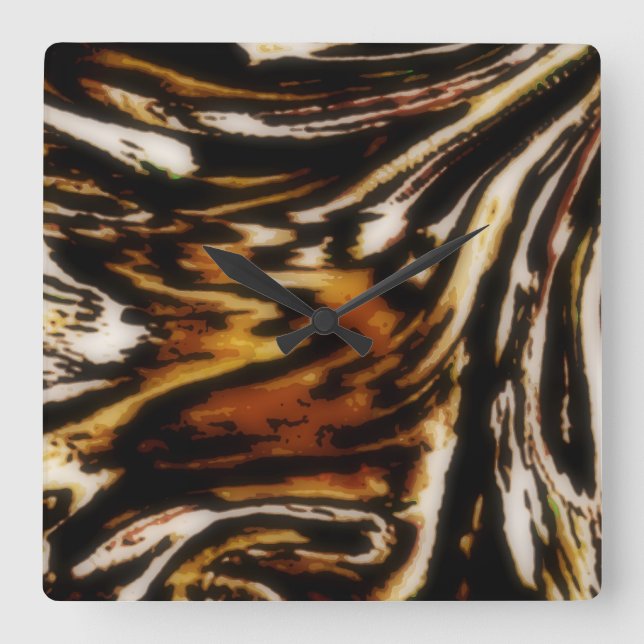 TIGER ON THE LOOSE ..BEAUTIFUL WALL CLOCK (Front)