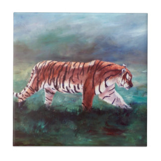 Tiger On the Prowl Tile