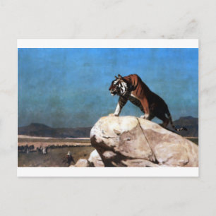 Tiger on the Watch by Jean-Leon Gerome Postcard