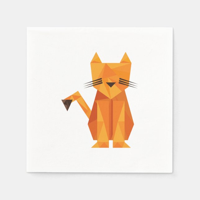 Tiger Oragami Napkin (Front)