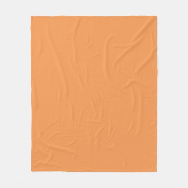 Tiger Orange Fleece Blanket (Front)