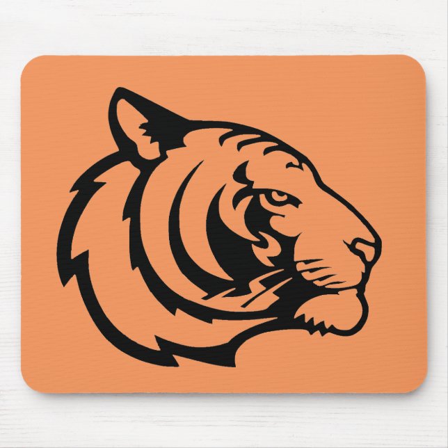 Tiger orange mouse mat (Front)