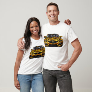 Tiger Orange Performance Coupe — BV-BTO Front View T-Shirt