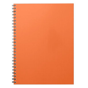 Tiger Orange Personalised Trend Colour Background Notebook