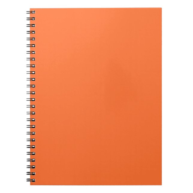 Tiger Orange Personalised Trend Colour Background Notebook (Front)