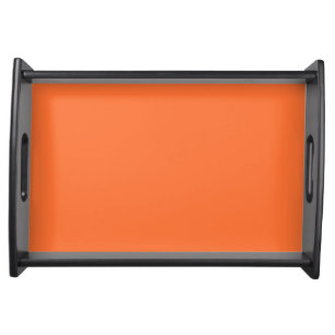 Tiger Orange Personalised Trend Colour Background Serving Tray