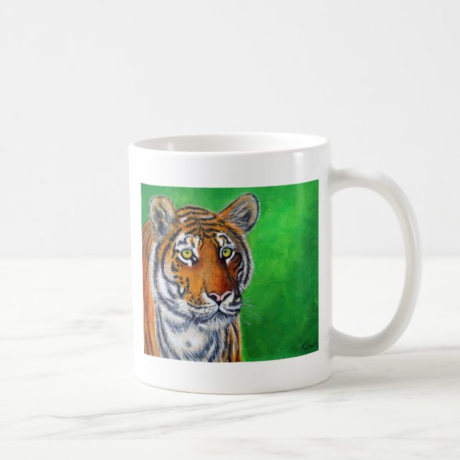 Tiger Painting Coffee Mug (Right)
