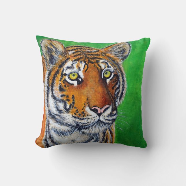 Tiger Painting Cushion (Front)