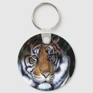 Tiger Painting keychain