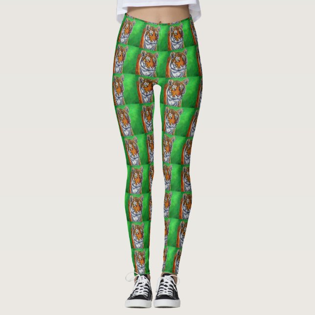 Tiger Painting Leggings (Front)