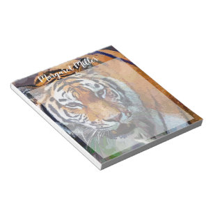 Tiger painting notepad