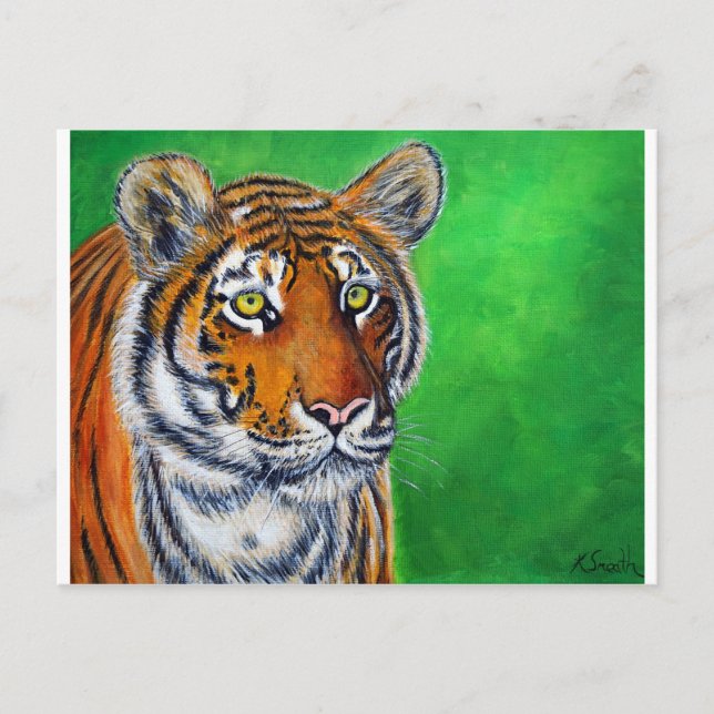 Tiger Painting Postcard (Front)
