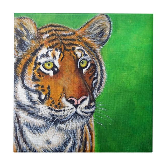 Tiger Painting Tile (Front)