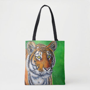Tiger Painting Tote Bag