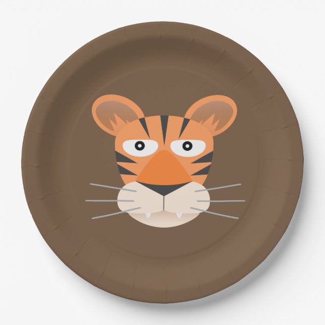 Tiger Paper Plate (Front)