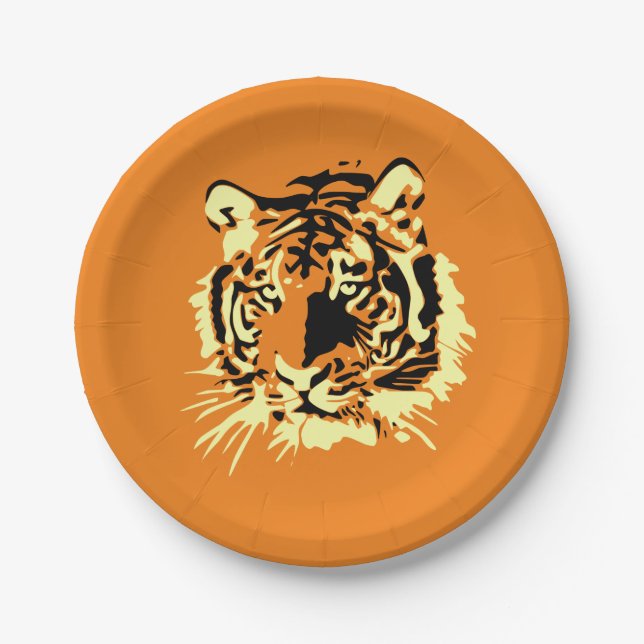Tiger Paper Plate (Front)