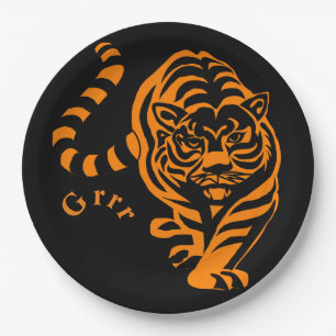 Tiger Paper Plate