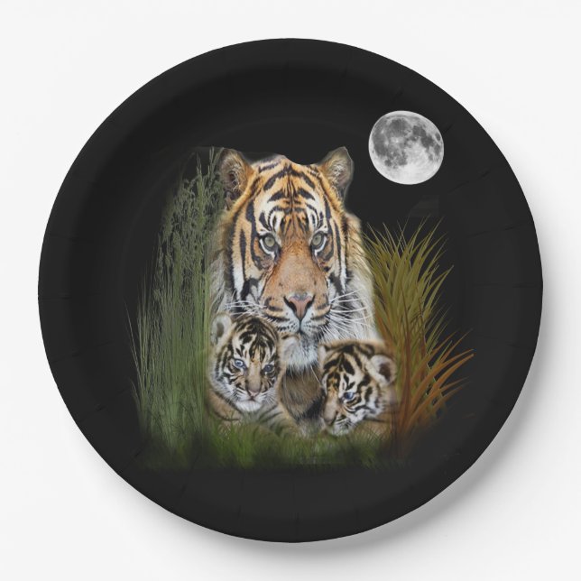 Tiger Paper Plate (Front)