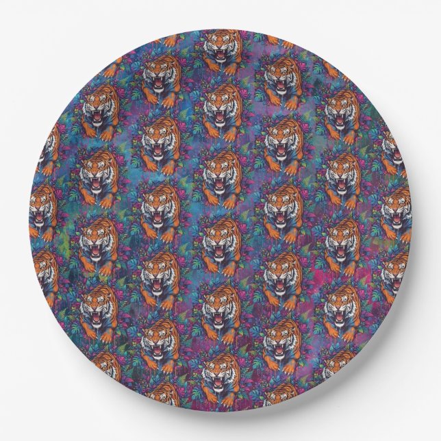 Tiger Paper Plate (Front)