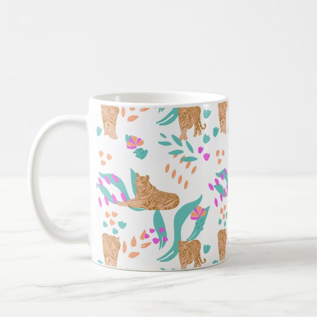 Tiger Parade  Coffee Mug (Left)