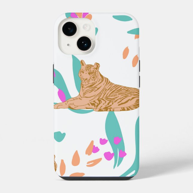 Tiger Parade  iPhone Case (Back)